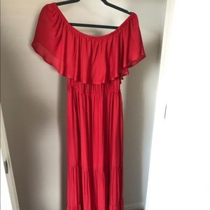 NWT Red off the shoulder dress